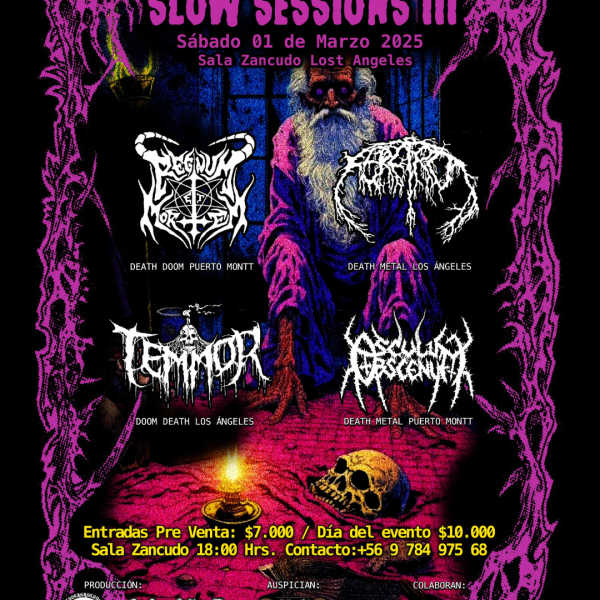Pre-Venta Slow Sessions III, Sábado 01 de Marzo, Los Ángeles